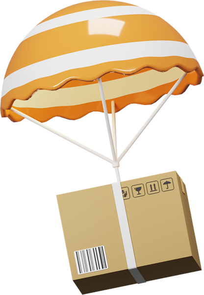 3D Icon Package Air Drop