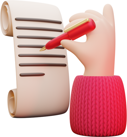 3D Hand Writing on a Paper